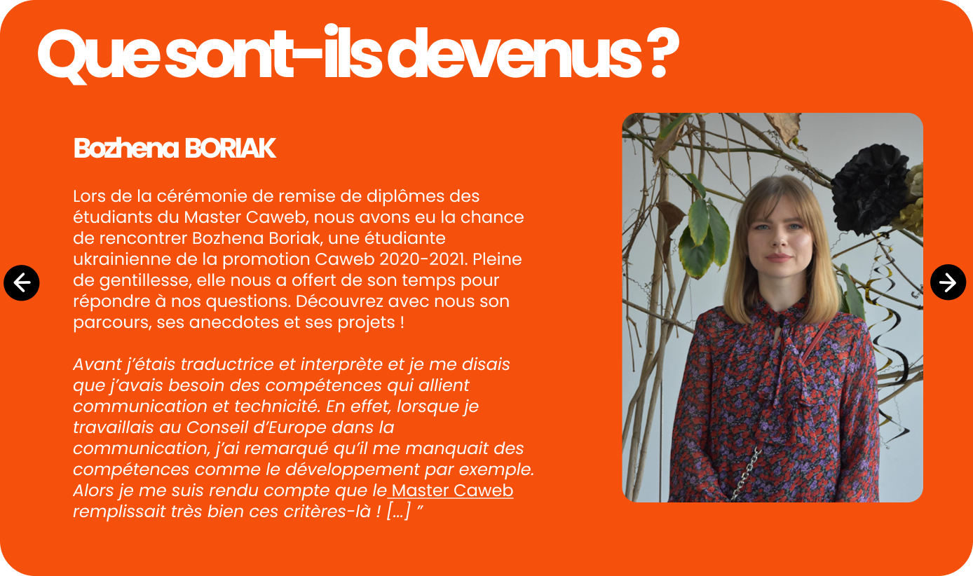 Portrait étudiant
